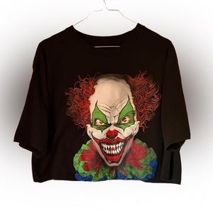 Vintage clown crop top baby tee